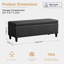 Banc de rangement rembourré en similicuir de 50,3 po Asdrubale-1612692385