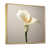 Toile avec cadre flottant or