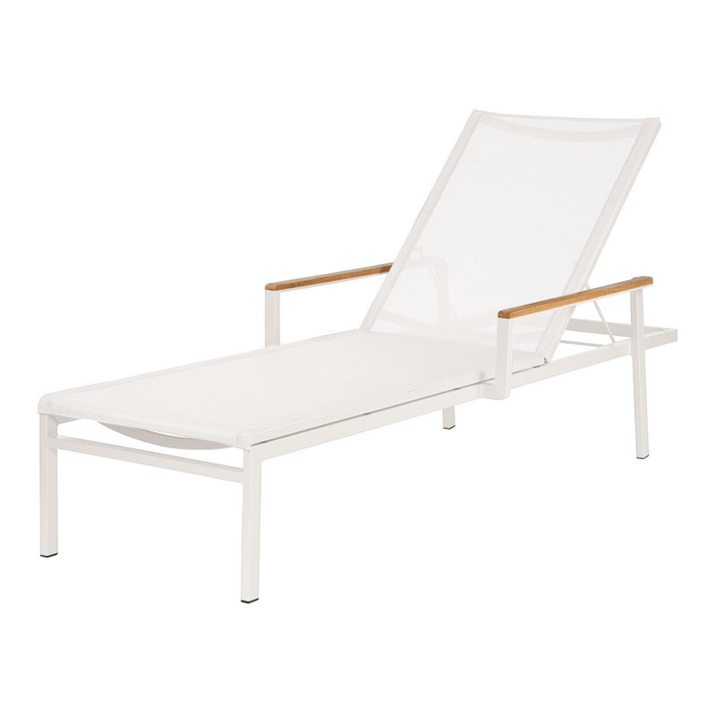 Aura Lounger, Arctic White, Pearl