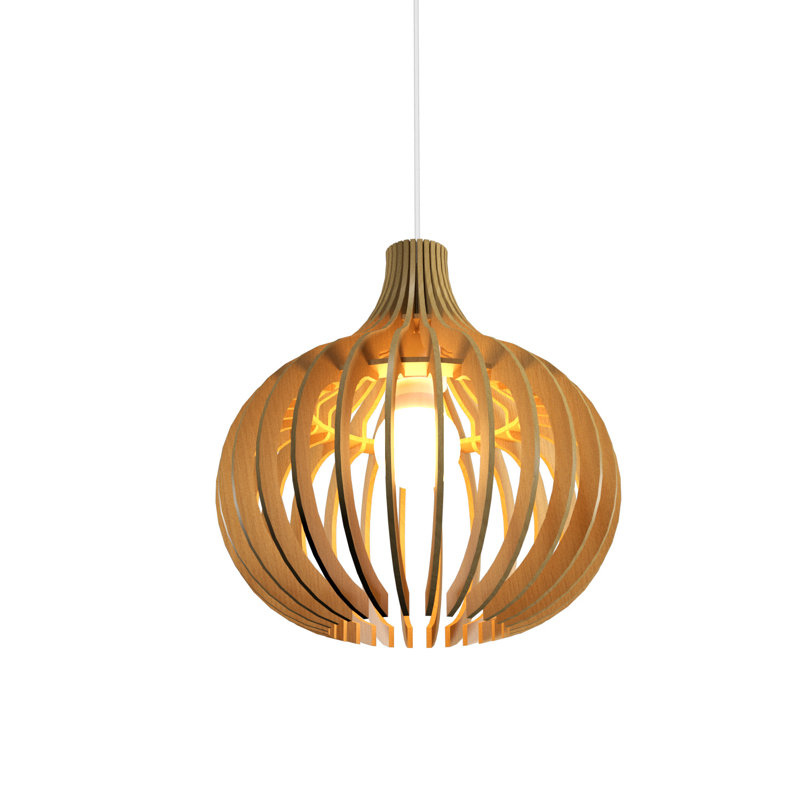 Stecche Di Legno 1 - Light Pendant, 11.7" H x 11.31" W x 11.31" D, Organic Gold