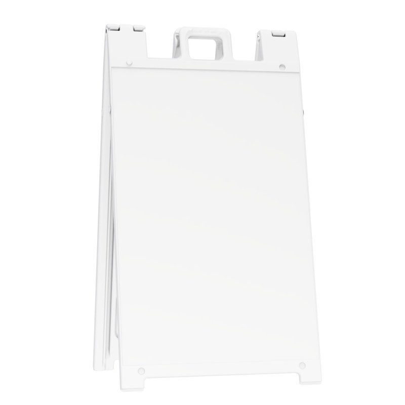 Porte-affiche double face, Blanc