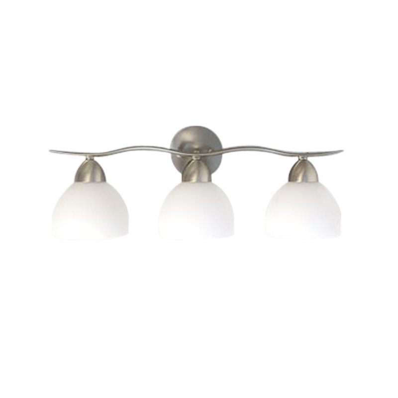 Éclairage pour meuble-lavabo 3 lumières Hamberg, Nickel satiné