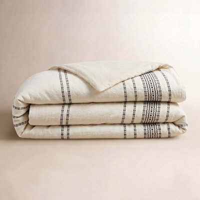 Rippled Stripe Duvet Cover