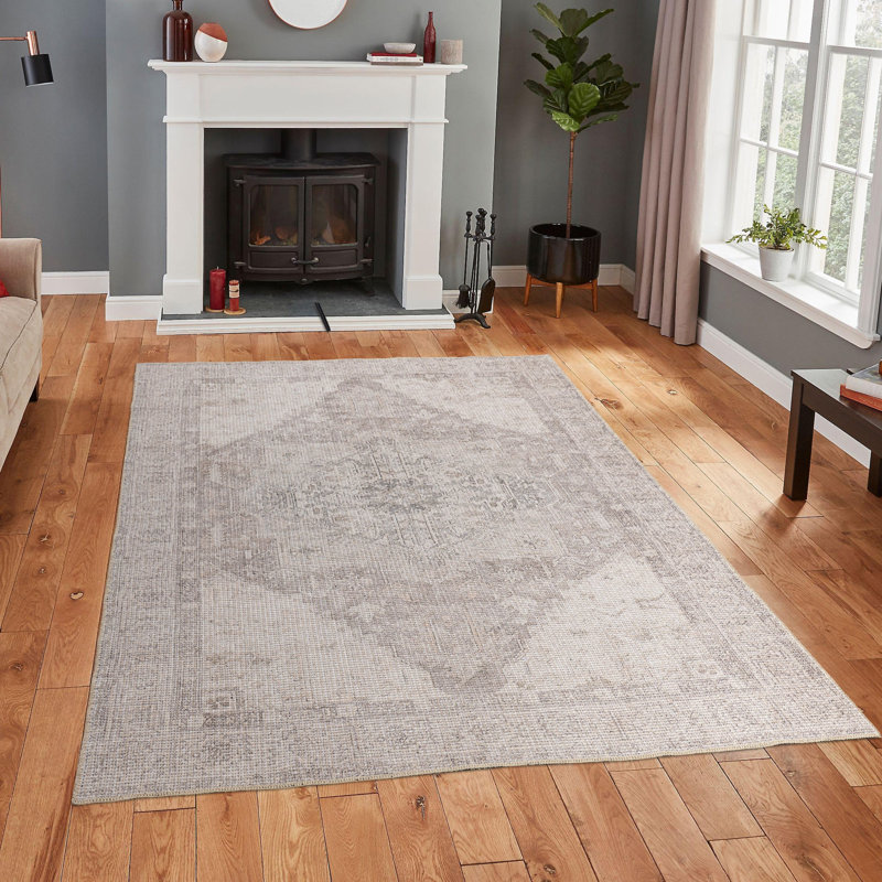 Tapis en coton Korwun, Rectangle 7 pi 6 po x 10 pi 6 po