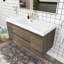 Ensemble de meuble-lavabo simple 48 po avec plateau en résine Temekia-566258175