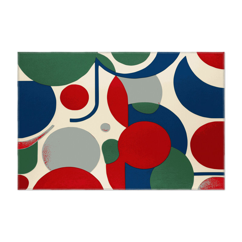 Funky Jive Indoor And Outdoor Area Rug, Rectangle 4' x 6'