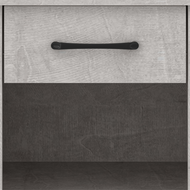 Walter 20.3" 1 Drawer Nightstand, Dusty Gray Oak