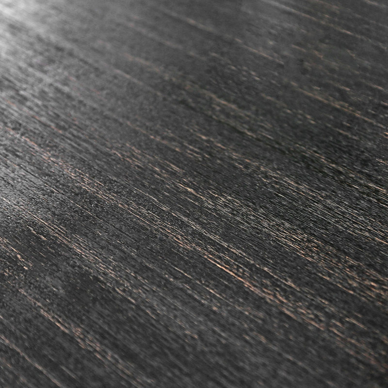 Table de salle à manger à hauteur de comptoir rustique, noir antique, bureau en bois massif, finition noire, panneaux