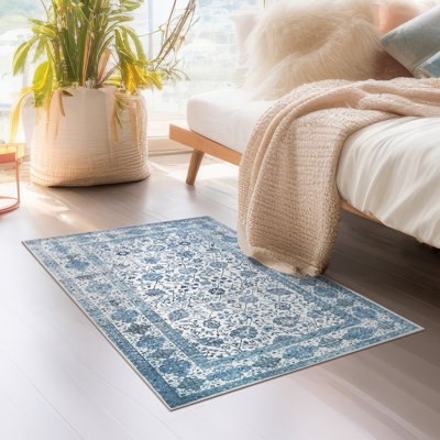 Tapis avec envers antidérapant Lerik Blue