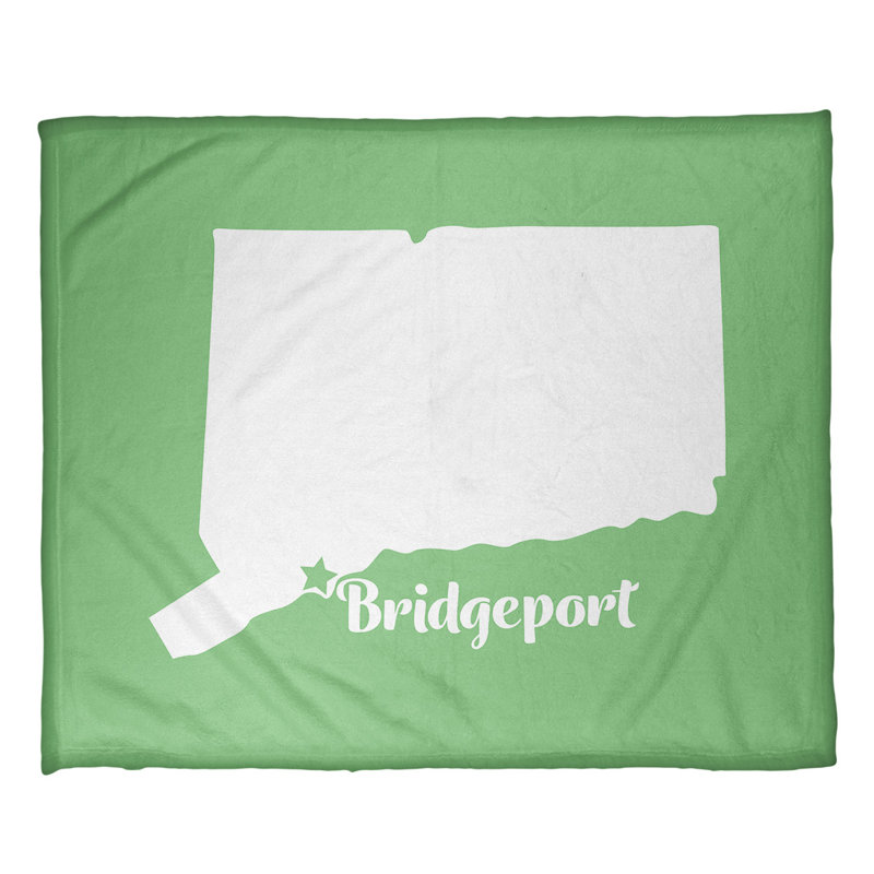 Jeté bridgeport connecticut polaire, l 32,5 po x L 42,5 po, Vert