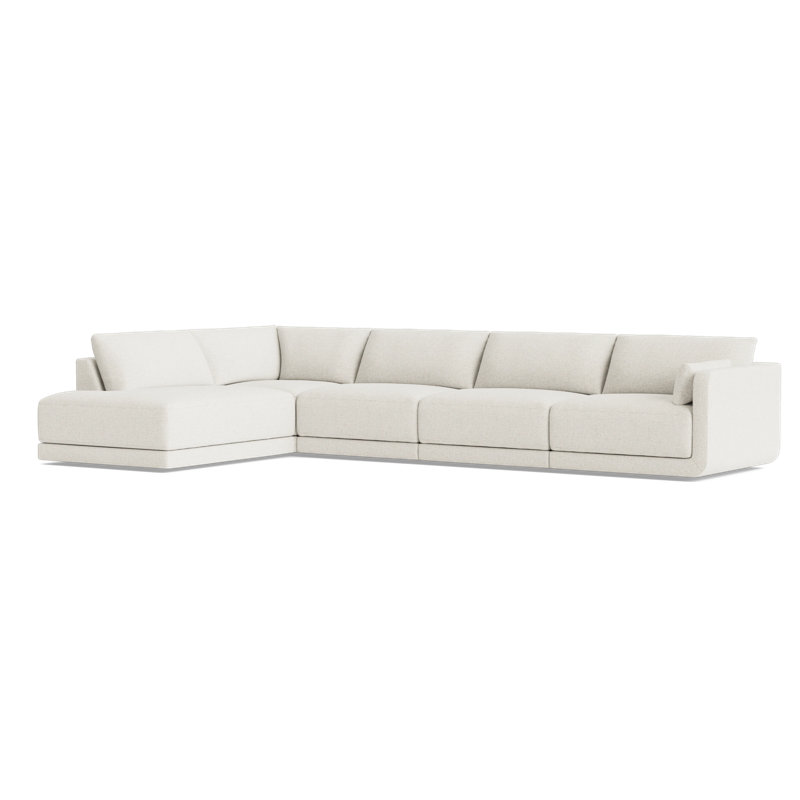 Eva Modular Sectional, Left Hand Facing, Performance Weave - Natural