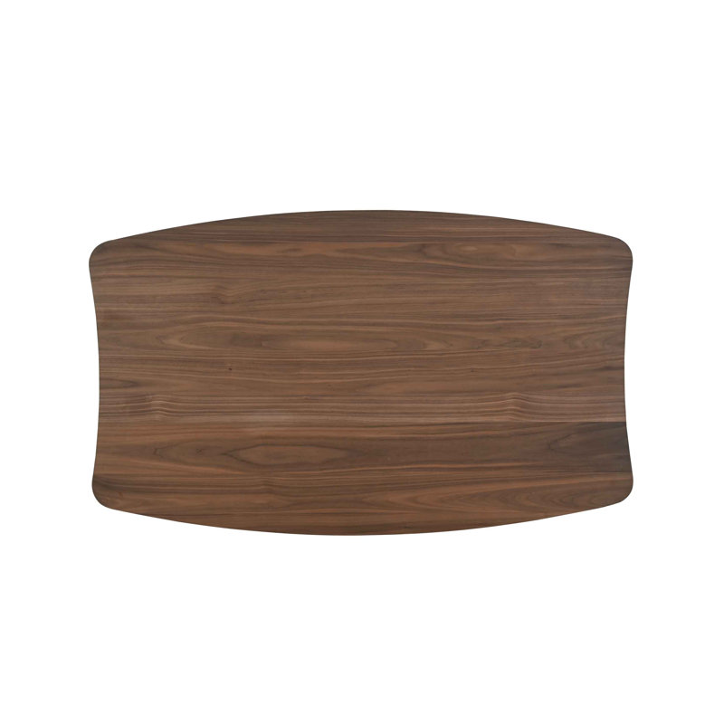 Table de salle à manger rectangulaire en bois, Noyer, H 29,5 po x L 59 po x l 35,5 po