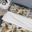 Ensemble de housse de couette en marbre doré et blanc Opule II-147965366