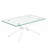 39.37" Rectangle Clear Glass Glass Coffee Table-1640089631