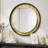 Lymansville Round Ornate Floating Mirror with Metal Frame, Bathroom Mirror, Decorative Mirror for Dining Room, Living Room, Entryway-1523447858