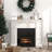 Electric Fireplace With Mantel, 1500W Freestanding Heater With Remote Control-2073354453-2073354450