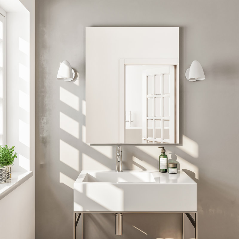 Azaireyah Modern & Contemporary Frameless Bathroom/Vanity Mirror, 30" H x 24" W