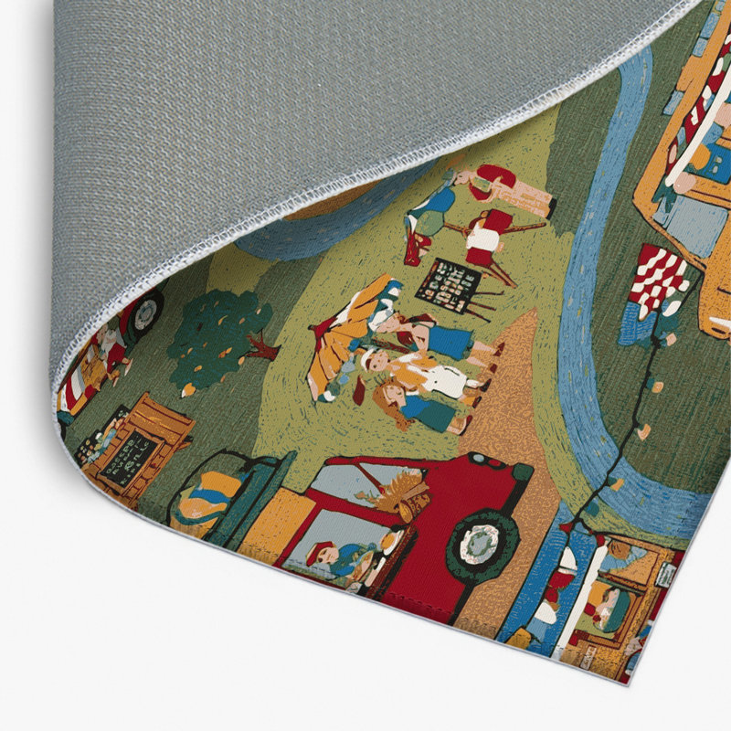Tapis intérieur et extérieur brun Transport, Rectangulaire 8 pi x 10 pi