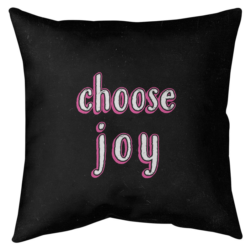Coussin de sol choose Joy, H 36 po x l 36 po, Rose