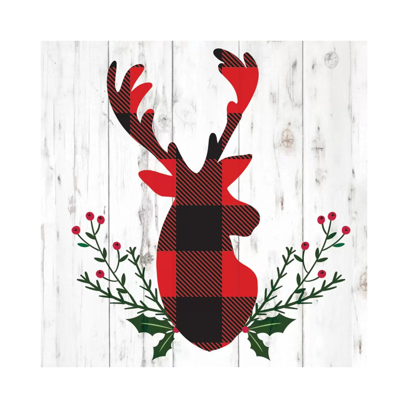 Cozy Christmas Cabin II by Louise Allen - Wrapped Canvas Print, 30.48 cm H x 30.48 cm W