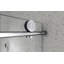 Une porte de douche fixe et une porte décalée sans cadre, grandes poulies 70 SM 304 SUS avec fonction de fermeture en douceur réglable, avec nettoyage facile et protection anti-déflagrante
