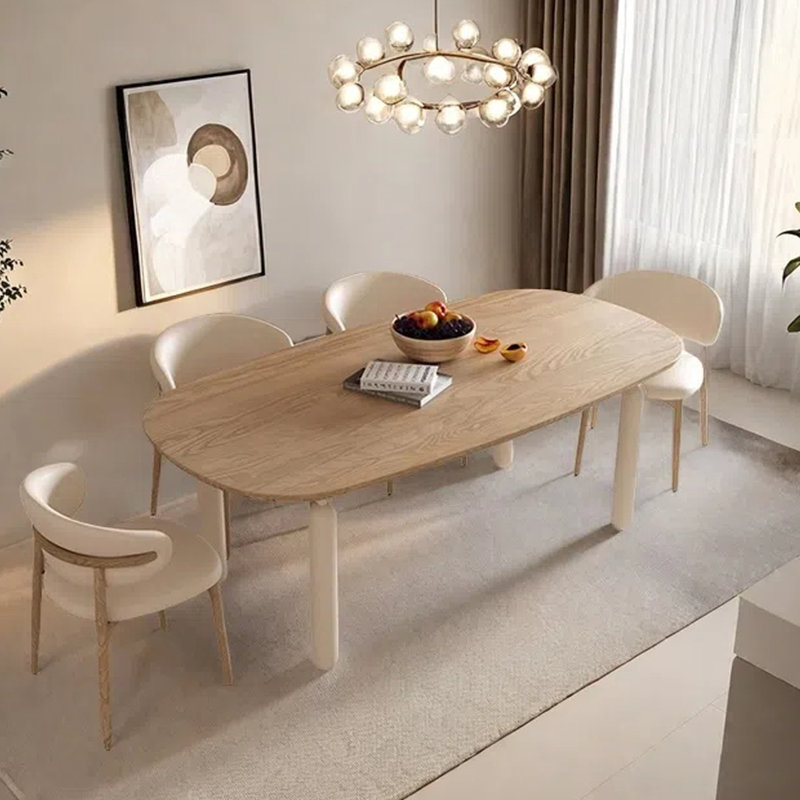 Table de salle à manger de style nordique minimalisme, H 29,53 po x L 78,74 po x l 31,5 po