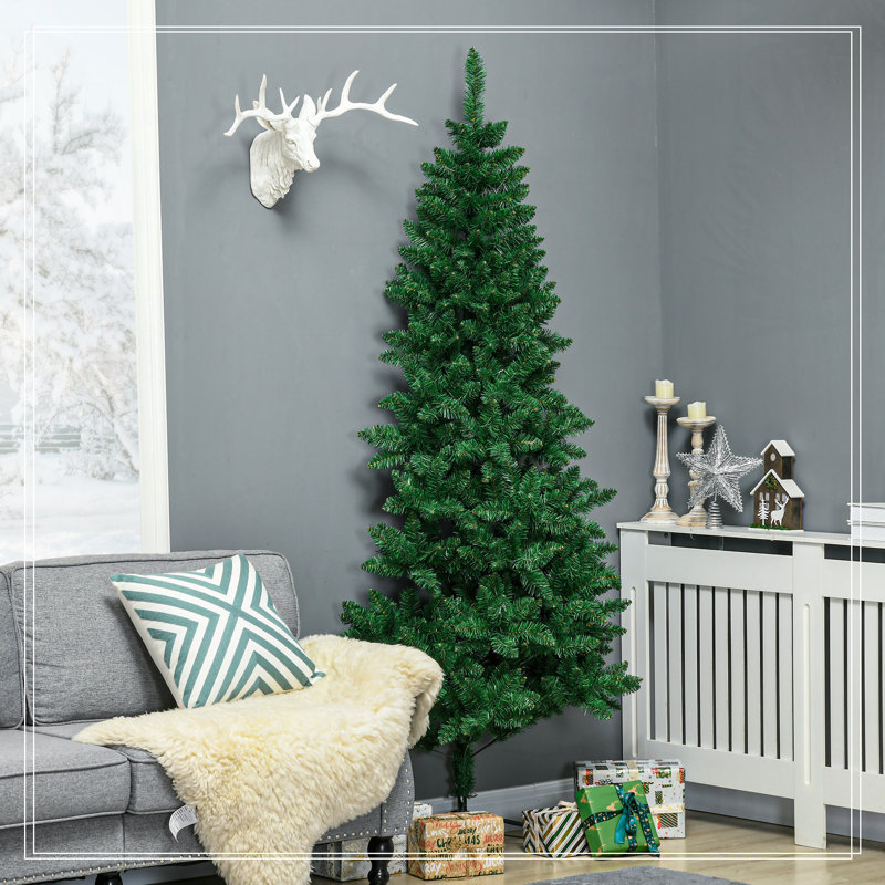 Demi-arbre de Noël artificiel 7 pi