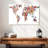 Harnek Flowers World Map-107710254