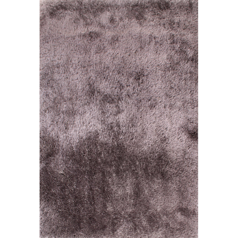 Sapphire Solid Colour Shag Area Rug, Rectangle 60 x 110cm