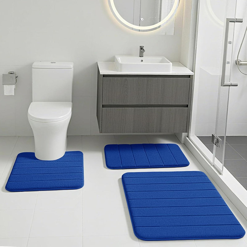 Bath Mat, Denim Blue