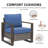 Aldiana 4-Piece Outdoor Conversation Set With Fire Pit Table, 5-Person Wicker Patio Seating Group With Sofa And Armchairs-1176338158-1176338153
