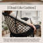 Balancelle stable en macramé, fauteuil suspendu pour chambre à coucher avec coussin moyen, balancelle robuste pour chambre à coucher avec structure en acier d'une seule pièce