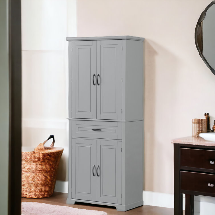 Almetter Freestanding Bathroom Cabinet with Drawers