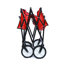 Chariot de plage pliant Wagon Garden (rouge)