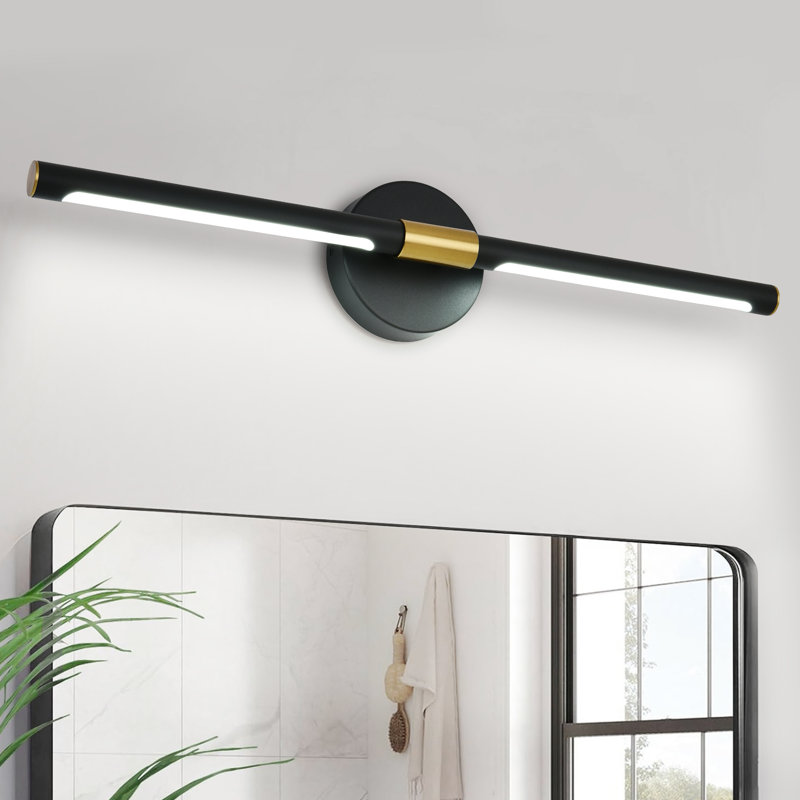Éclairage à DEL à intensité variable de 24 po pour chambre à coucher, télécommande 3000K-6000K, surpasse les luminaires de base dans l'ambiance et la clarté (télécommande non incluse)