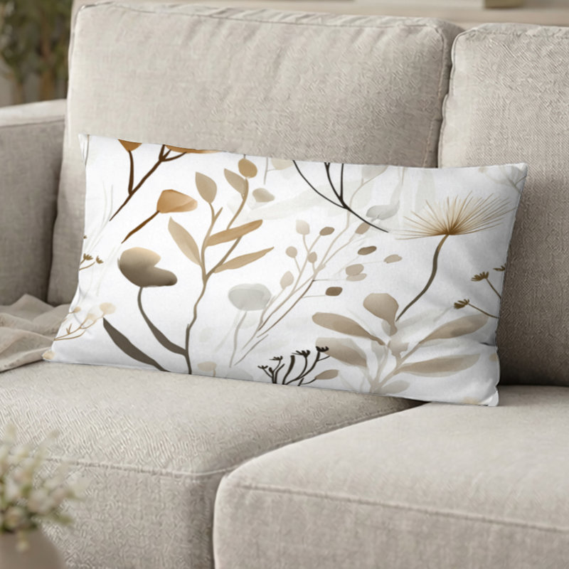 Coussin Floral, H 12 po x l 20 po