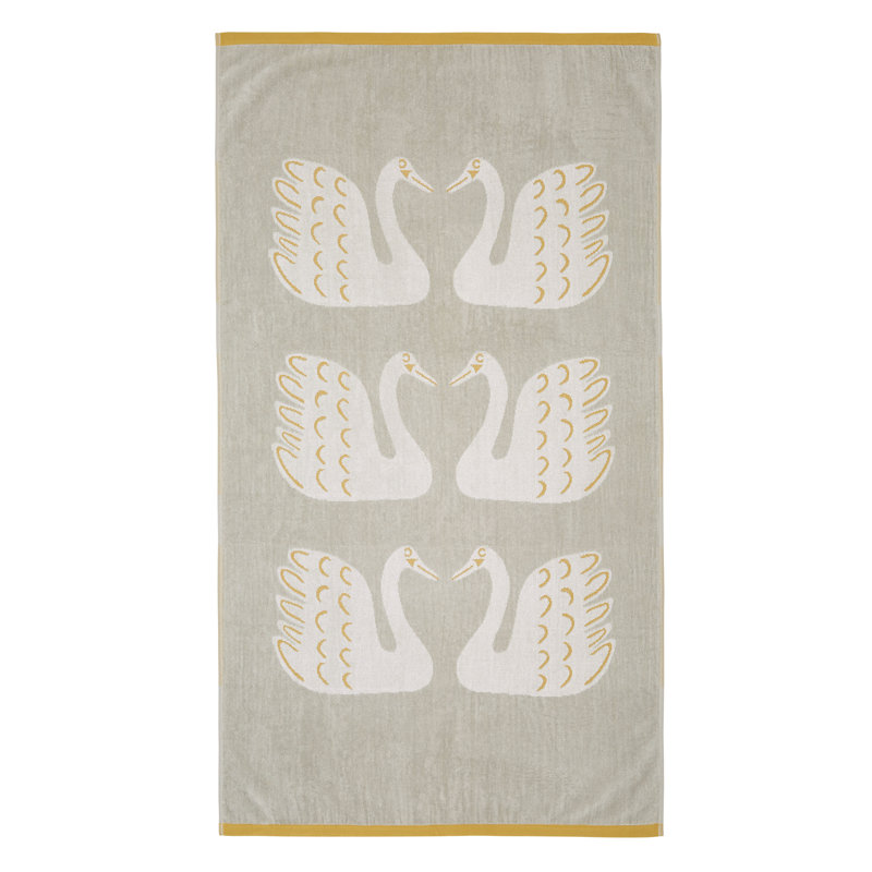 Swan Ultra Light Fingertip Towel, Pebble