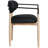 Riccio Vegan Leather Upholstered Dining Arm Chair-6766388-6766399
