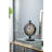 Traditional Analog Metal Quartz Movement / Crystal Tabletop Clock in Brown