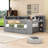 Daybed with Shelves,Trundle,Charging Station,LED Light and Desk-1000506497