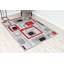 Tapis décoratif gris/rouge cosper-29693677