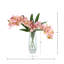 Arrangement d'orchidées dans un vase miroir-884489741