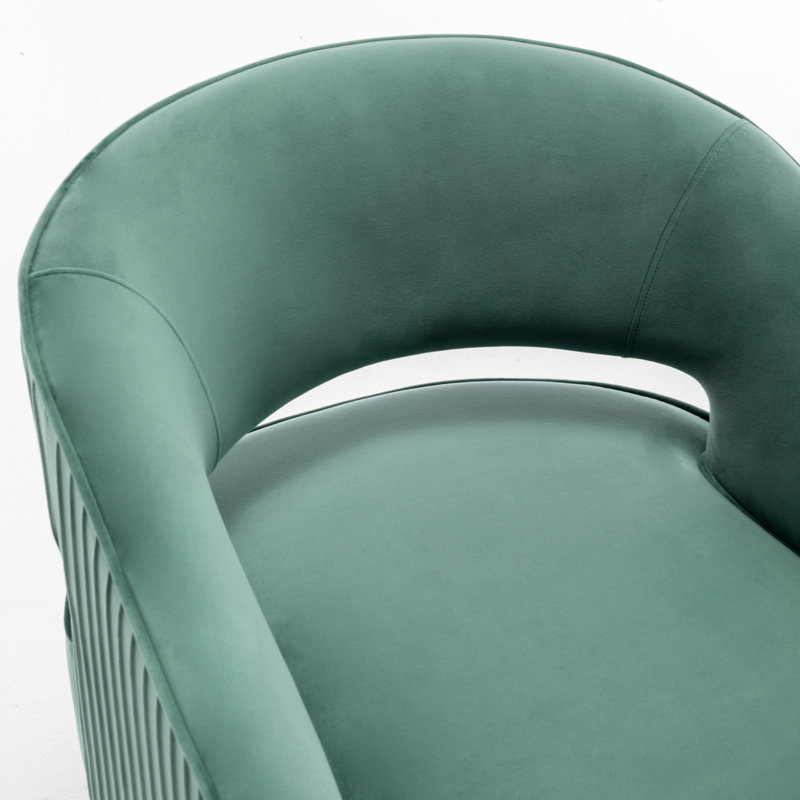 Chynna Velvet Armchair, Green