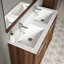 48 comptoir de meuble-lavabo avec trous de robinet
