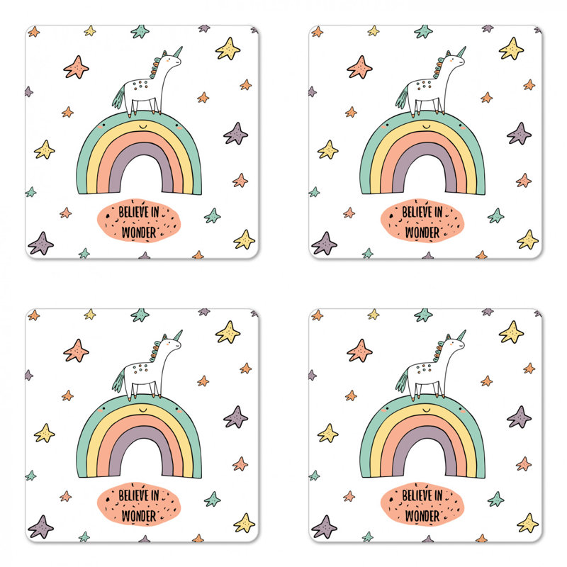 Sous-verre de licorne