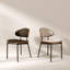 Ensemble de chaises en cuir rembourrées en cuir (ensemble de 6)-1098823638