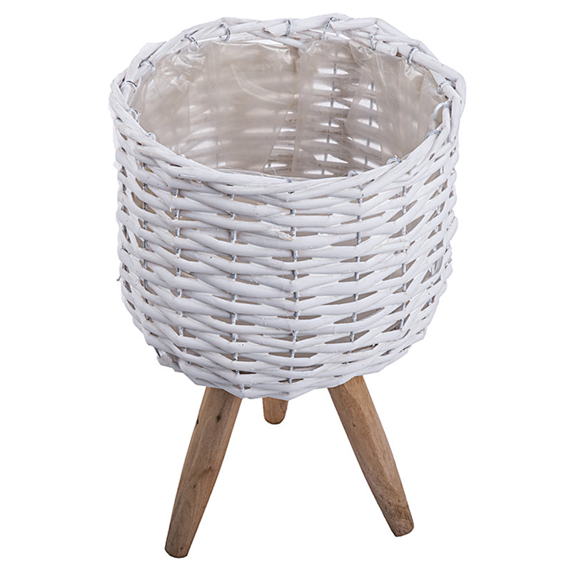 Support pour plante rond à piédestal, H 13 po x L 8 po x P 8 po
