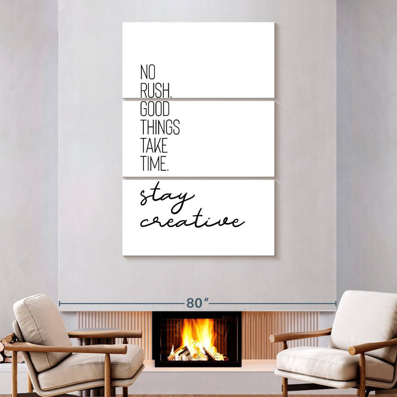 Tergel Time Stay Creative, 74" H x 48" W