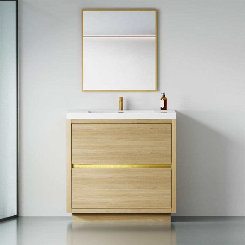 36" Freestanding Bathroom Vanity With Sink