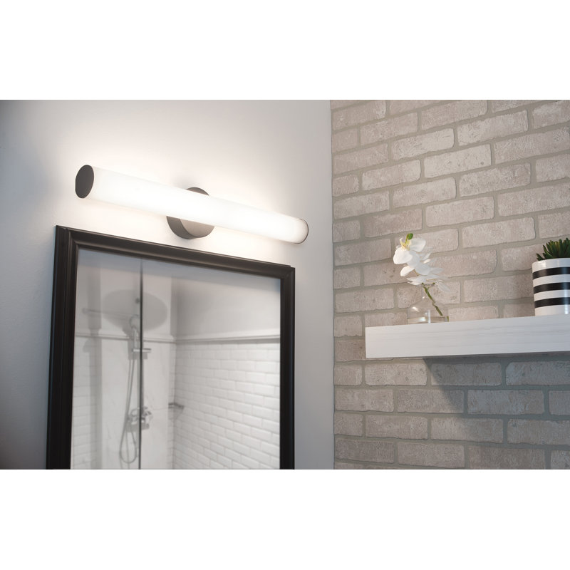 Meuble-lavabo à DEL 48 po Juanesha - noir, Noir
